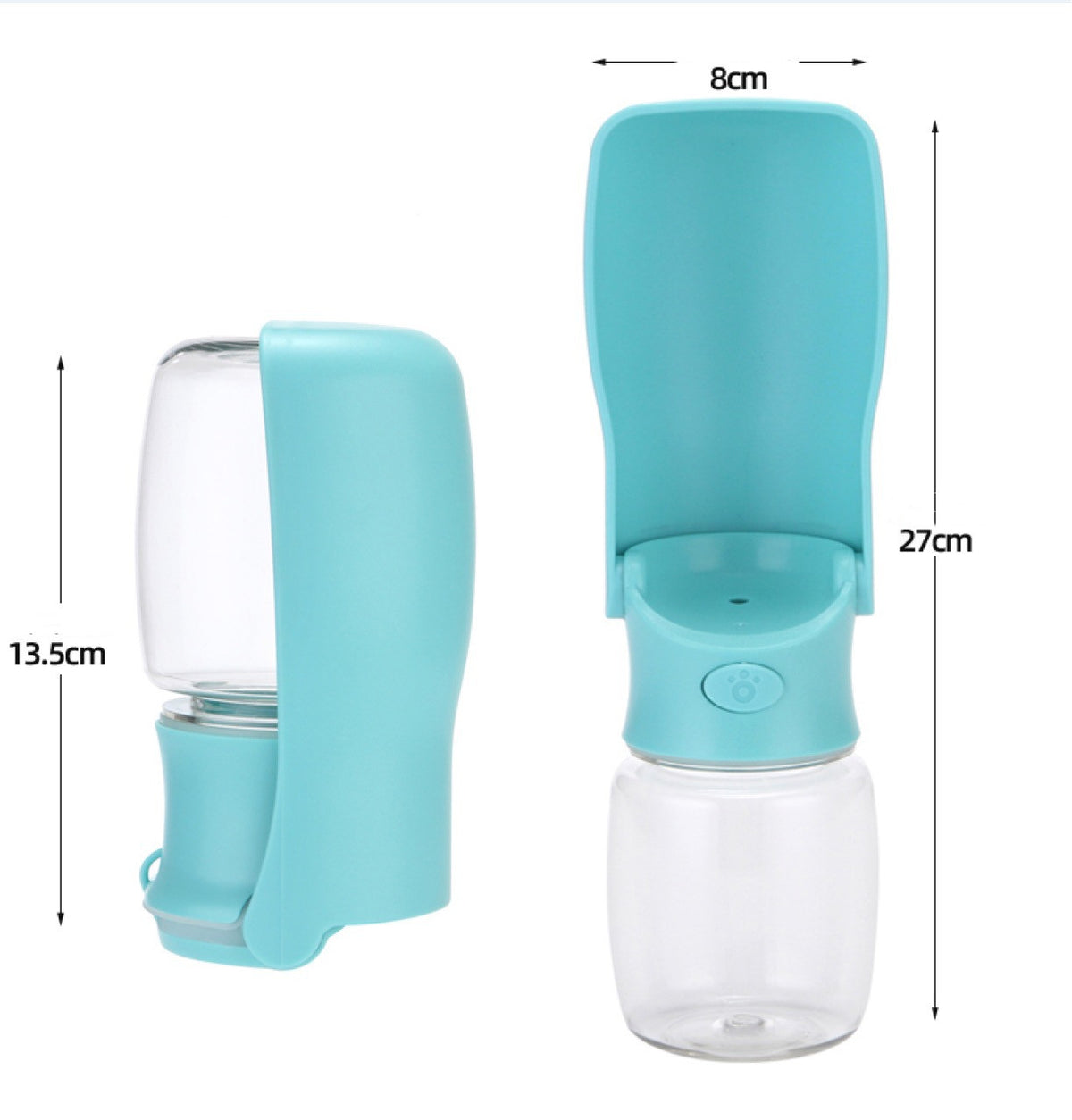 Foldable Dog Travel Water Bottle – 350 ml & 550 ml